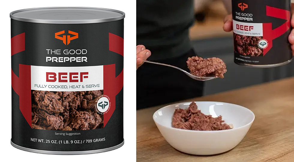 The Good Prepper canned beef